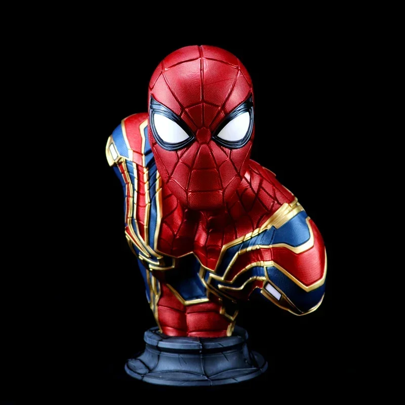 

40cm Marvel Iron Armor Spider Man Handmade Hero Expedition Movie Surrounding Gk Model Statue Bust Decoration Surprise Gift