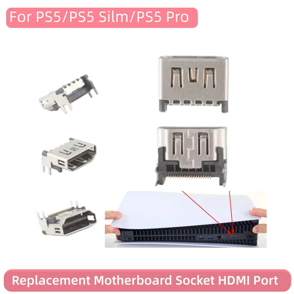 

50 шт. HDMI-порт для консоли PS5, оригинальный интерфейсный разъем HDMI-порта