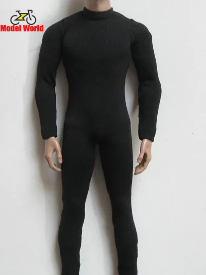 

in stock 1/6 scale male clothes tight bodysuit black fit 12'' body model