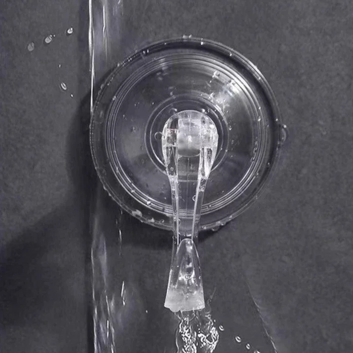 خطافات منشفة الحمام المنزلية خطاف لاصق شفاف وقابل لإعادة الاستخدام خطاف مكنسة كهربائية شديد التحمل لوازم المطبخ الزجاجية