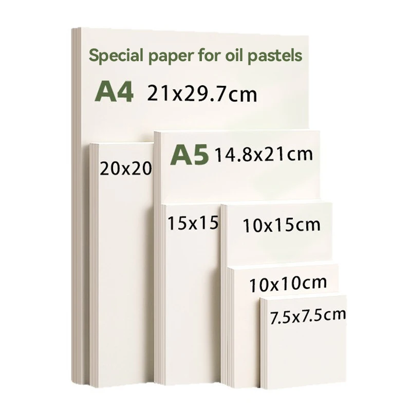 32k/16k/A5/A4/15/20/10cm Square Oil Pastel Paper 200/300gsm Cotton Art Paper for Students Oil Pastels Markers Drawing Sketching