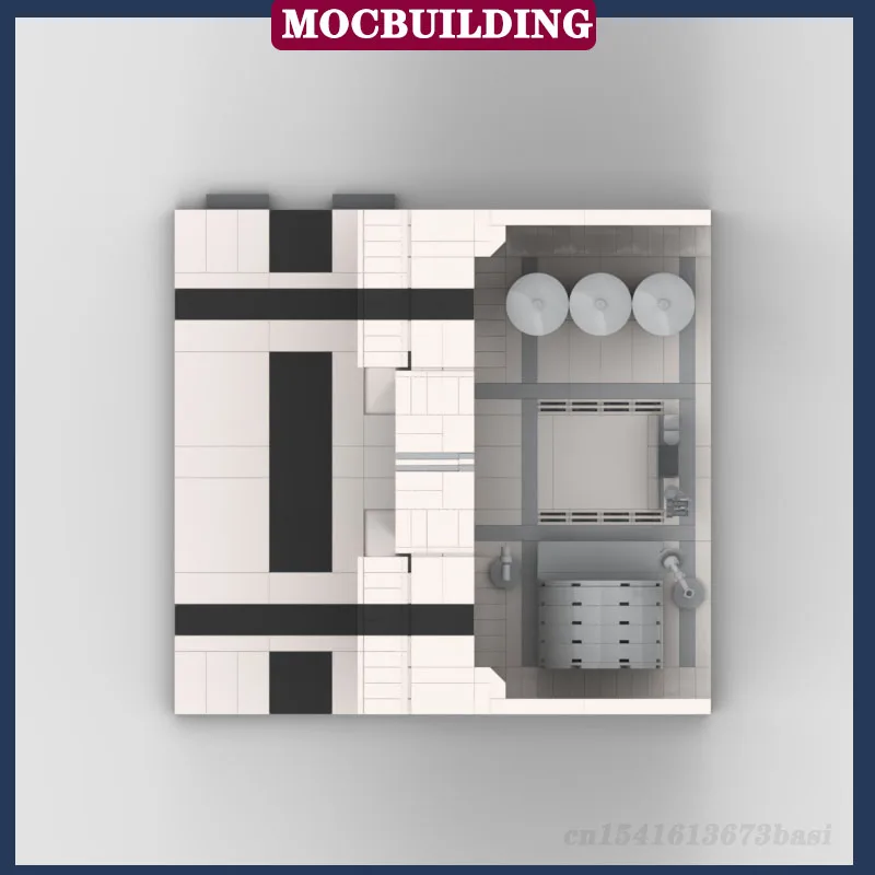 MOC Space Series Exterior Corridor Room Model Building Blocks Assembly Military Bricks Set Collection Series Toy Gifts