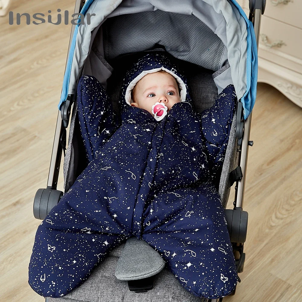 INSULAR Baby Sleeping Bags Starfish Type Infant Warm Sleep Sacks Kid Swaddle Blanket Separated Sleeves Legs Winter 6-20 Months