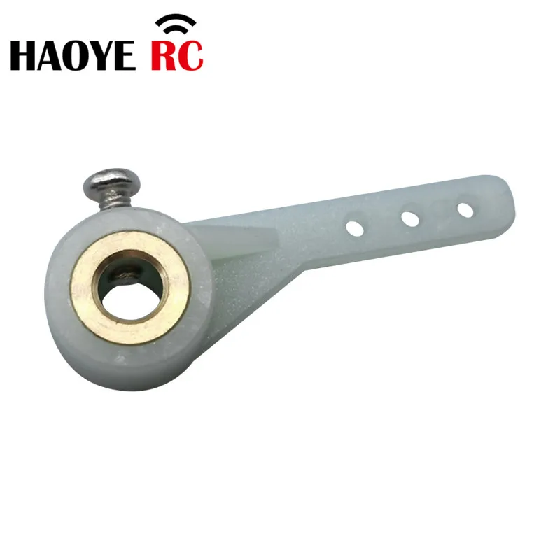 Haoye 5 Pcs Steering Single Arms 1/2 Arm 3 hole With Screw For RC Airplanes Parts Electric  Foam Model Replacement Accessories