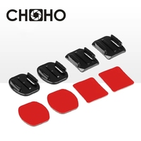 Adhesive Mounts Sticker Sticky Flat Curved Mount Helmet Surfboard Riding For Gopro Hero 12 11 DJI OSMO Action Camera Accessorie