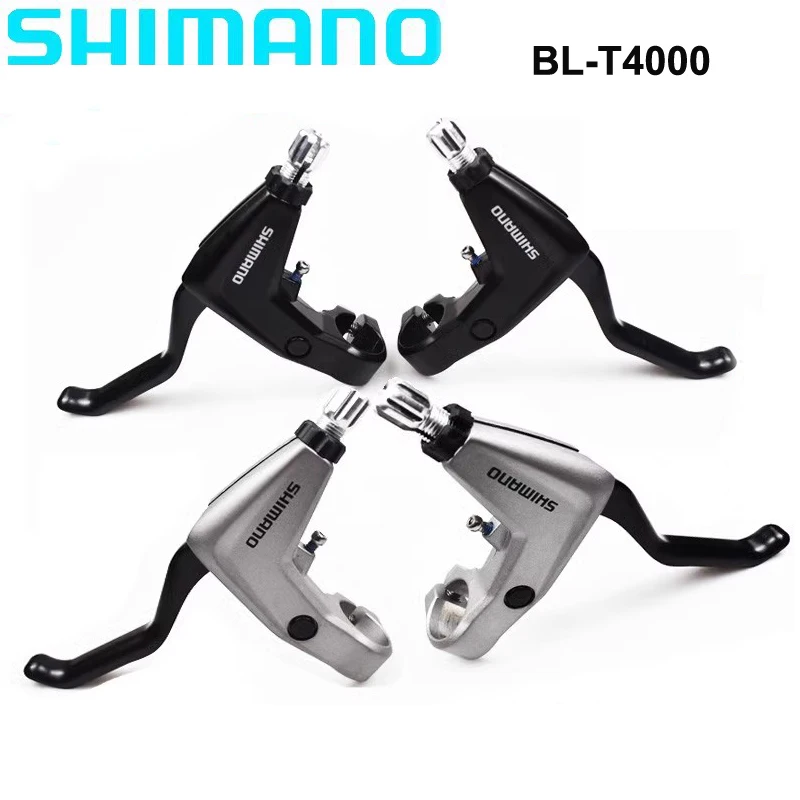 Shimano Alivio T4000 V-Brake Lever BL-T4000 MTB Bike Bicycle mtb Brake Lever Set Black / Silver