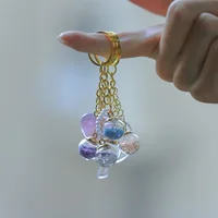 10Pcs Charms Star Sequins Transparent Glass Ball 16mm Pendants Crafts Making Findings Handmade Jewelry DIY for Earrings Necklace 4