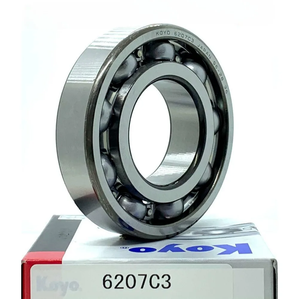 KOYO 6207 C3 DEEP GROOVE BALL BEARING, OPEN TYPE, NO SEALS 35x72x17mm