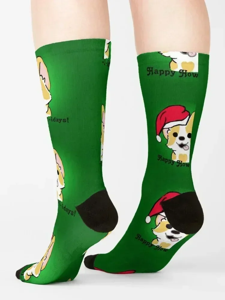 Happy Howlidays Socks cool colored cotton cartoon Men Socks Women's