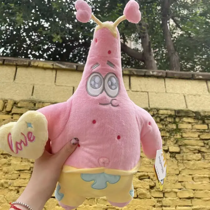 ตุ๊กตาสพันจ์บ็อบ สแควร์แพนท์ส แพทริค สตาร์ ของขวัญวันเกิด หมอนอิงสำหรับคู่รัก แฟนสาว ตุ๊กตาสัตว์นุ่มนิ่ม