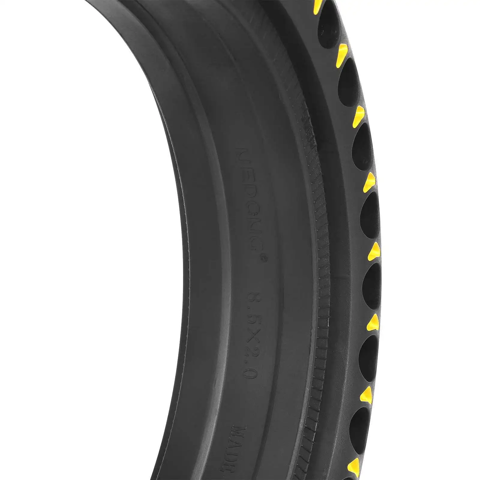 8.5*2.0 Honingraatbanden 8.5 Inch Elektrische Scooter Rubber Massieve Banden 8 1/2*2 Gele Pijl Fittings