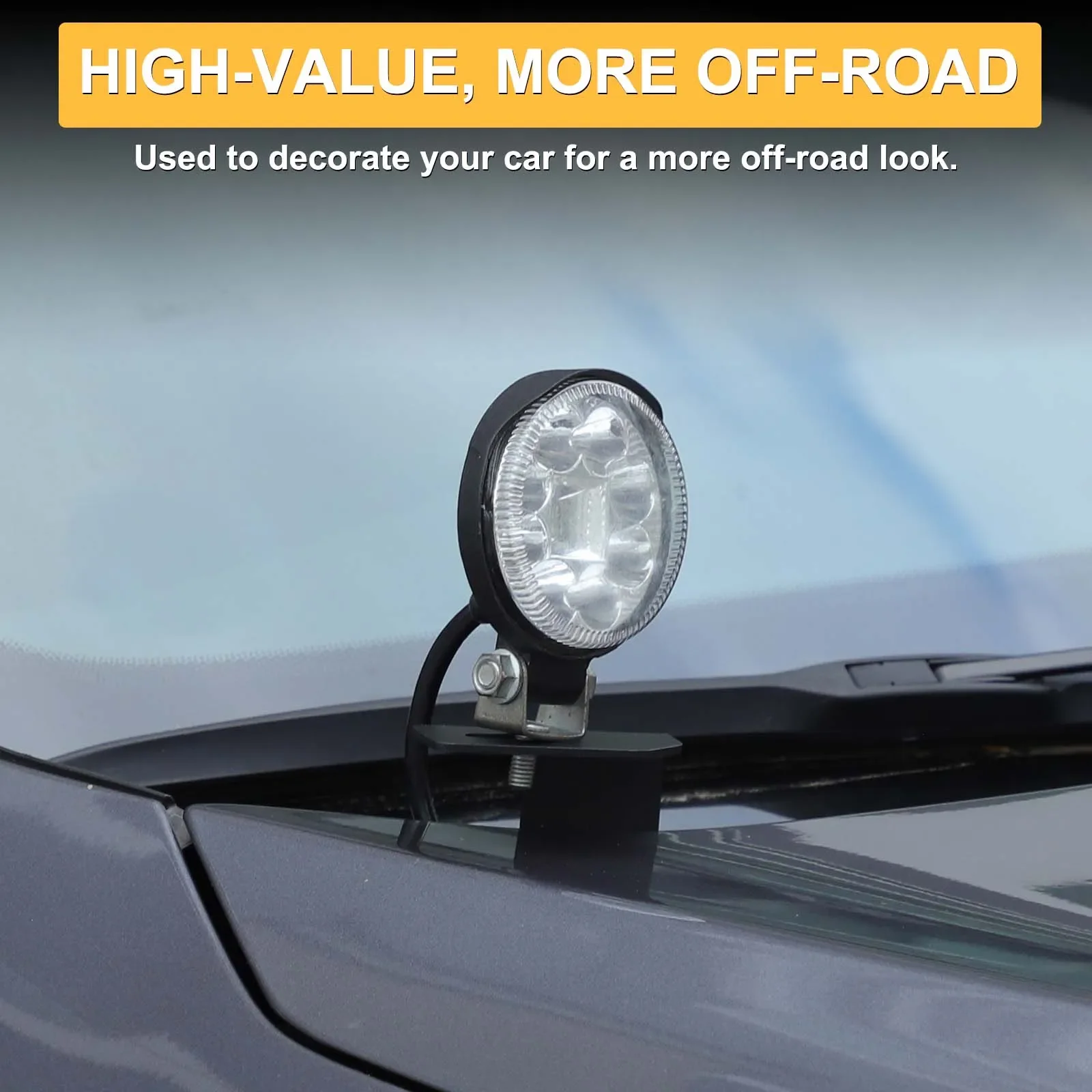 For Honda Pilot 2016-2022 Hood Spotlight Bracket Car Spotlight Installation Height Bracket Auto Accessories Car Steel 2pcs