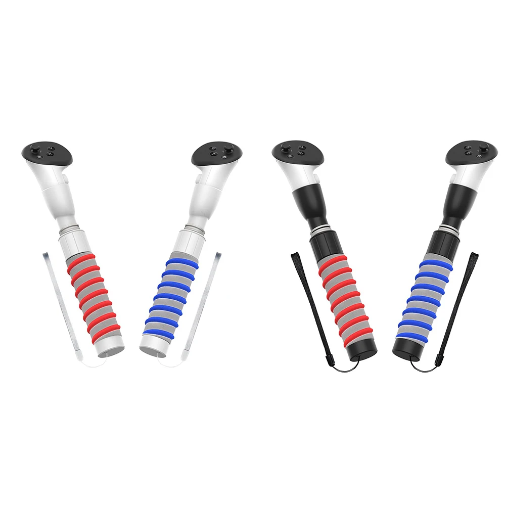 ด้ามจับขยาย VR เพิ่มประสบการณ์การเล่นเกม VR อุปกรณ์เสริมที่ถือเกม VR ด้ามจับคู่สำหรับตัวควบคุม Meta Quest 3