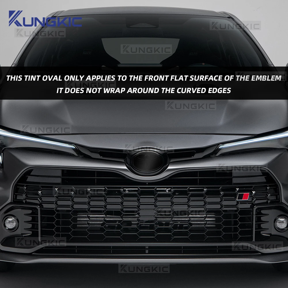 لتويوتا GR كورولا 2023-2025 شعار السيارة الأمامي قبل قطع الظلام المدخن بولي TPU PPF طبقة حماية المضادة للخدش الملحقات الخارجية