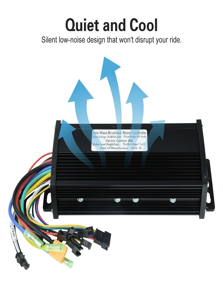 AliExpress diymore Brushless Motor Controller 36V-60V 40A Triple-Mode Sine Wave Waterproof for Electric Bicycle High Power 1000W-2000W Output