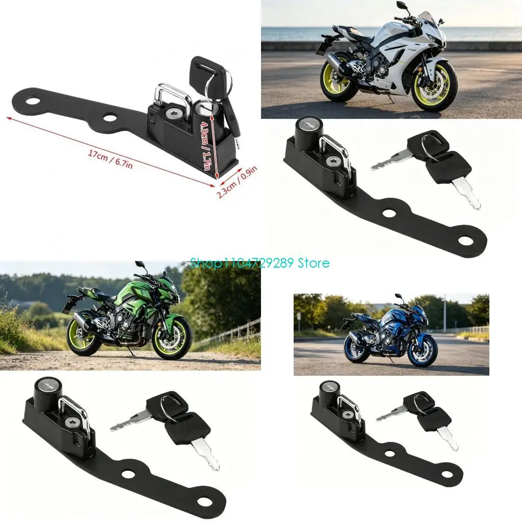 D8KE Premium Carbon Steel Helmet Anti-Theft Lock for YZF R25 2014-2020 MT03 2015-2020 Rustproof Design