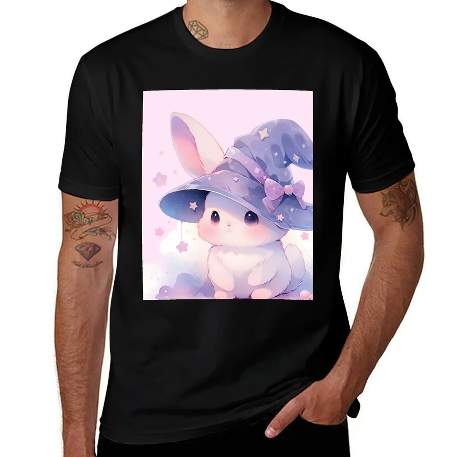 Cute Kawaii Pastel Magical Bunny T-Shirt anime graphic t shirts summer tops graphic tee shirt mens t shirt