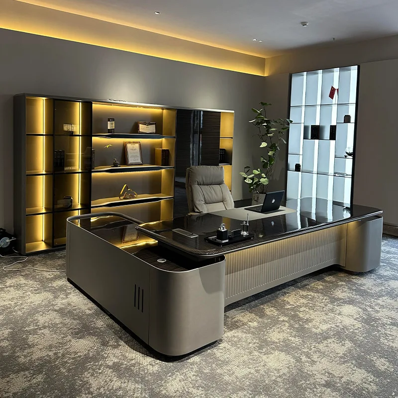 Aesthetic Shelves Office Desk Display Minimalist Crafts Gaming Office Desk Computer Bedroom Mesas Escritorio Office Furniture