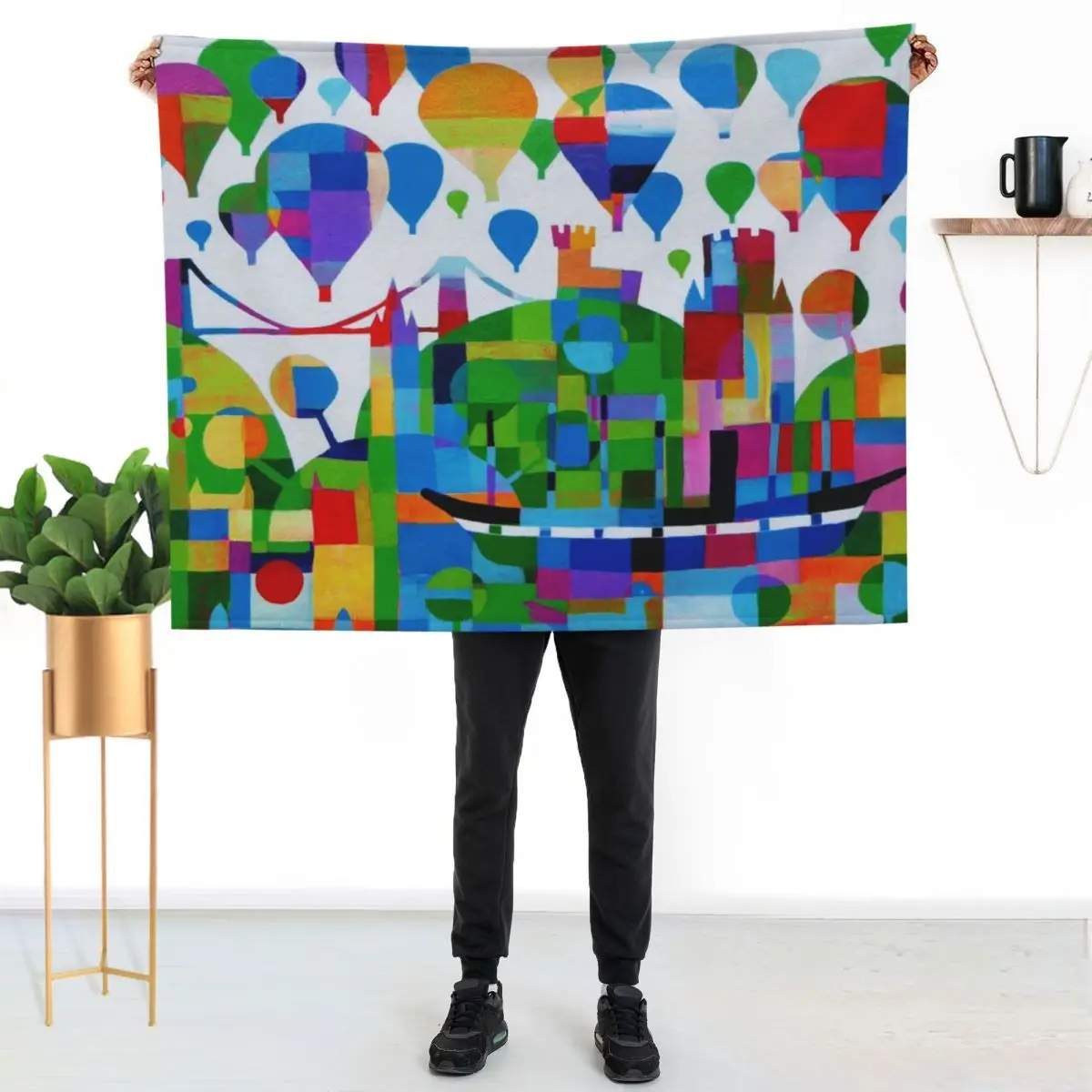 Fiesta Throw Blanket Beautifuls Designers Personalized Gift For Sofa Thin Decorative Throw Single Blankets