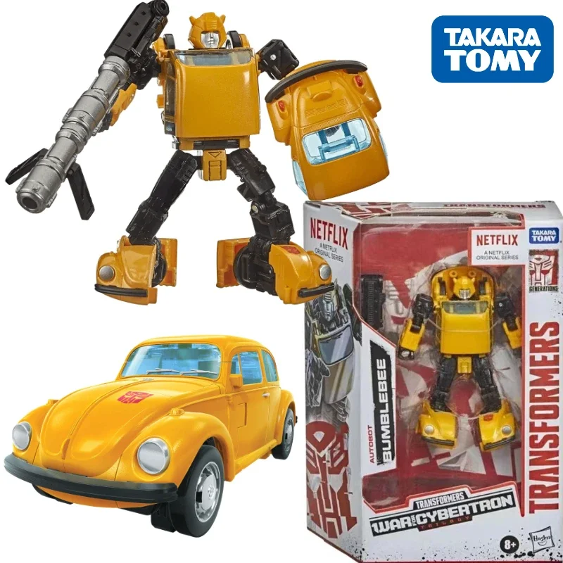 In Stock Transformers Toy War for CybertronNetflix Limited Bumblebee Action Robot ToysAction Figures Gifts Hobbies