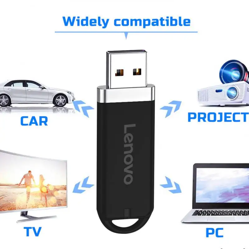 레노버 USB 3.0 플래시 드라이브, 고속 펜 드라이브, 메모리 스틱, 플래시 펜드라이브, 금속 메모리, PC용 USB 디스크, 16TB, 2TB, 1TB, USB 3.0