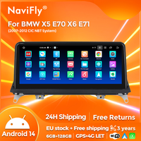Android 14 Car Auto Wireless Carplay Multimedia Player For BMW X5 E70 X6 E71 2007-2014 4G RDS AI Voice Control GPS Navigator