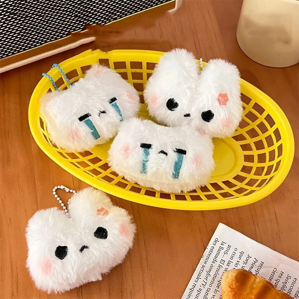 

Stuffed Rabbit Keychain Crying Bunny Squeak Blush Angry Rabbit Pendant Ins Korean Style Cartoon Rabbit Bag Pendant Girl Boy
