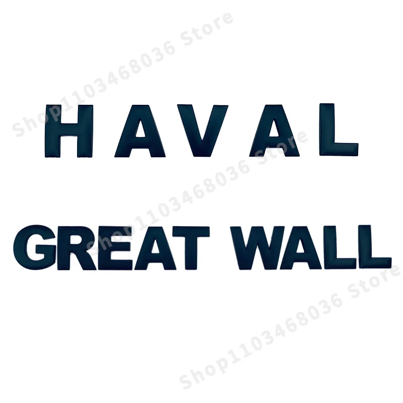 3D Metal For Haval Great Wall H4 H5 H6 H7 H8 H9 F5 F7 F9 Car Front Hood Rear Trunk Emblem Badge Sticker Letter Logo Accessories