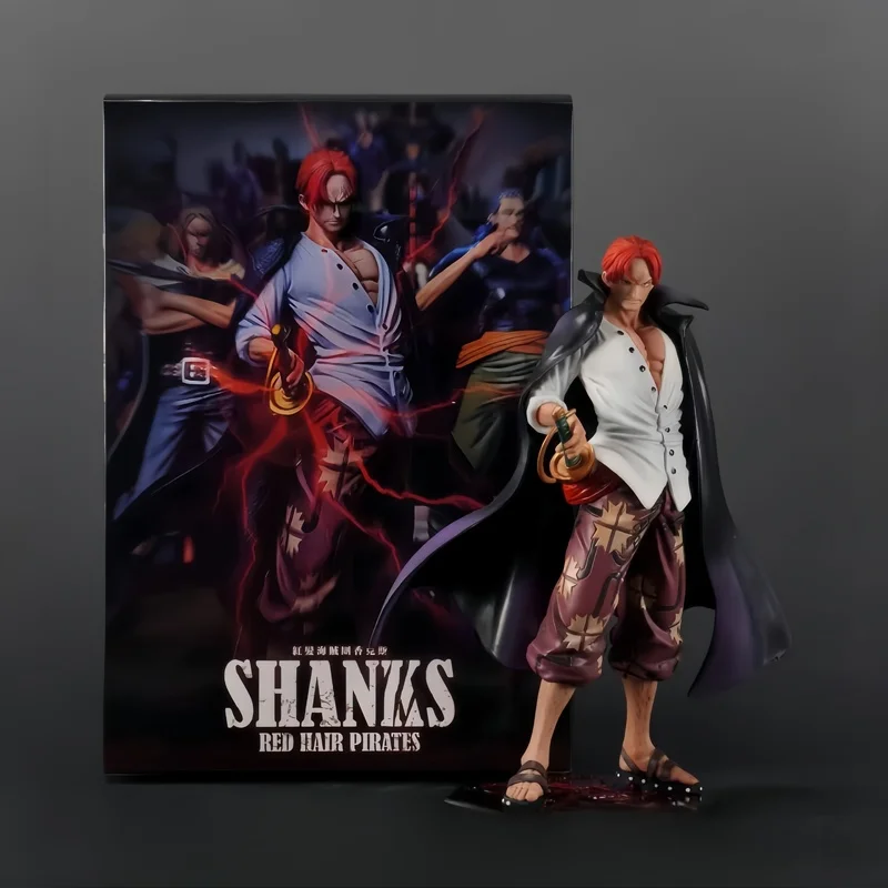 

Spot One Piece Dragon Tiger Red Hair Shanks Четыре императора GK Аниме-модель ручной работы Настольный орнамент Подарок для мальчика