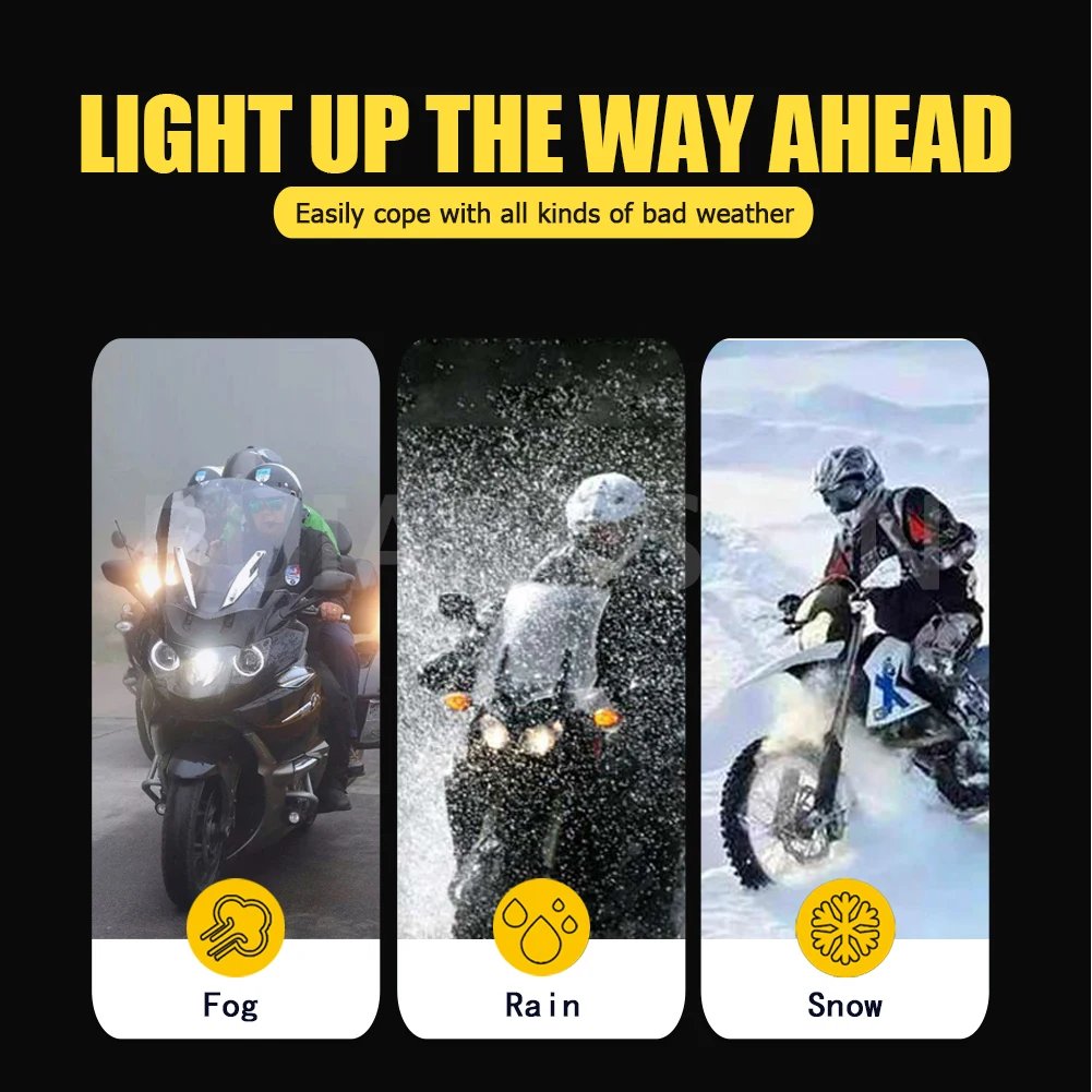 RUIANDSION 1Pcs P26S Halogen Headlight Bulb 12V 15/25W 6000K White Light for Motorcycle Scooter Moped ATV Replacement Lamp ﻿