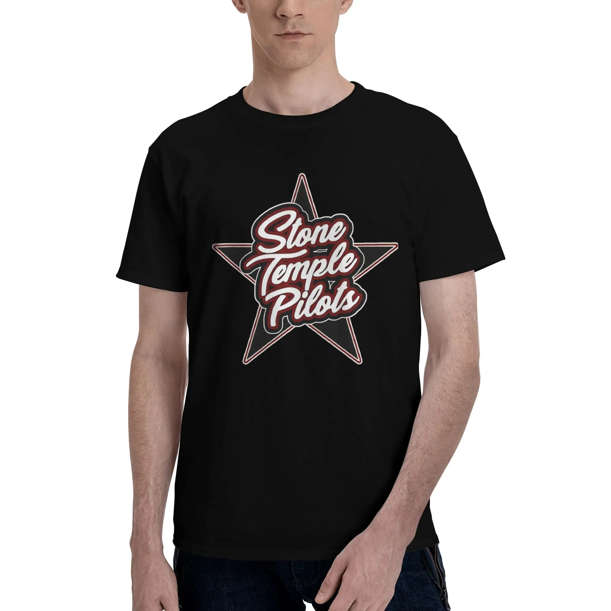 STONE TEMPLE PILOTS  Funny 100% Cotton T-Shirt STP  Tees Tops For Men