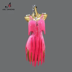 2026 Party Dress For Women Latin Dance Skirt Sexy Suit Competition Costume Sport Wear Tassel Clothes Girl Prom Evening Dancewear