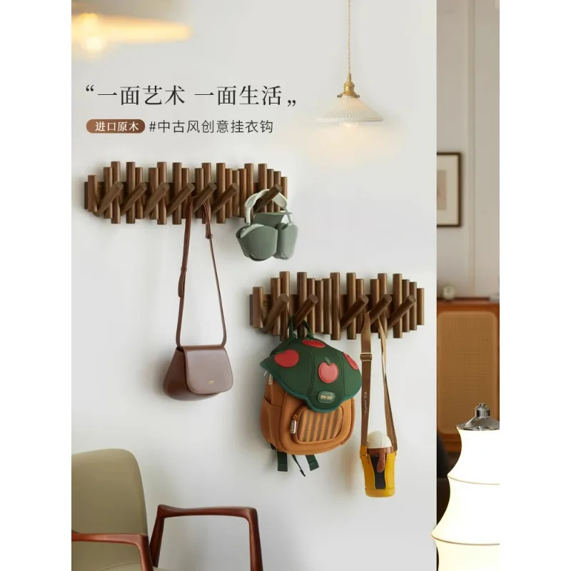 

wood piano key hanging hanger wall wall hanging home hanging hook entering the door porch hats clothes hooks free of punching