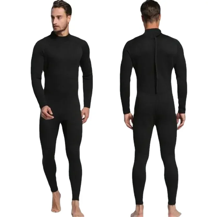 2mm Women Wetsuit Full Body for  Men, Durable one Piece Freediving Black Surf  Waterproof Thermal  Scuba Diving