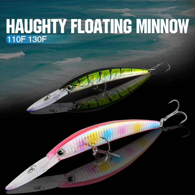 FJORD 110F 17g 130F 24g Fishing Lure Sea Floating Swimbait Carp Surface Hard Lure Sound Rattles Biat Fishing Accessories Tackle