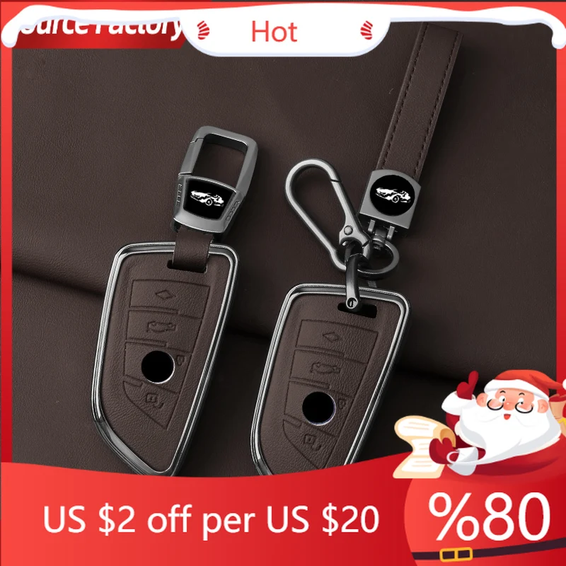 

Interior Mouldings Car Metal Key Case Cover Shell For BMW X1 X3 X5 X6 X7 1 3 5 6 7 Series G20 G30 G11 F15 F16 G01 G02 F48 key ch