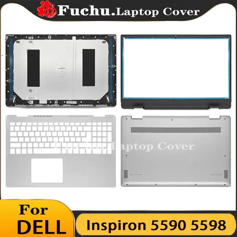 

New Laptop Case For DELL Inspiron 15 5590 5598 LCD Back Cover Front Bezel Hinges Palmrest Bottom Case Top Cover 039T35 39T35