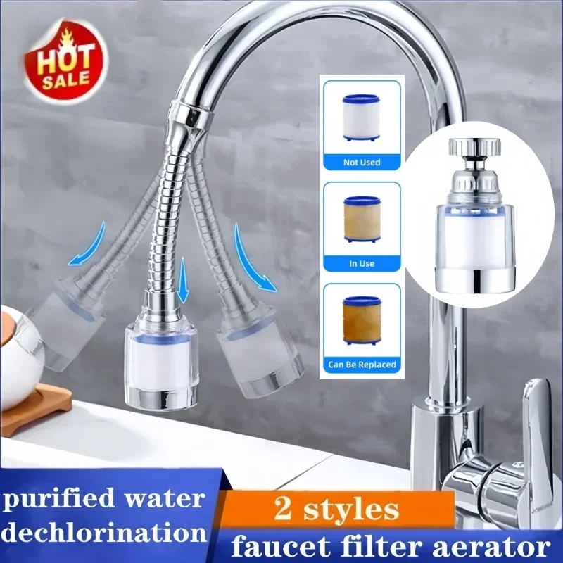 

Kitchen Faucet Water Filter Element Remove Chlorine Heavy Metals Filtered Shower Head Bath Filtration Purifier Soften Hard Water