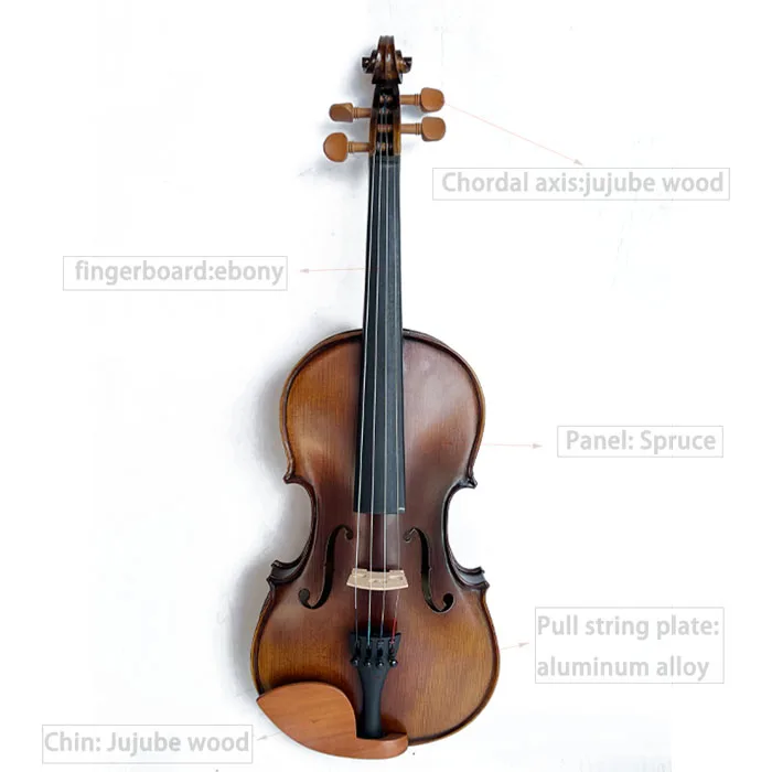 

Wholesale Matte Solid Wood Full Size Cheap Violins For Sale