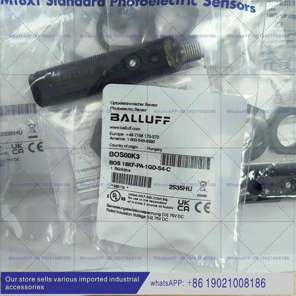 Balluff photoelectric sensor BOS00K3 Model: BOS 18KF-PA-1QD-S4-C