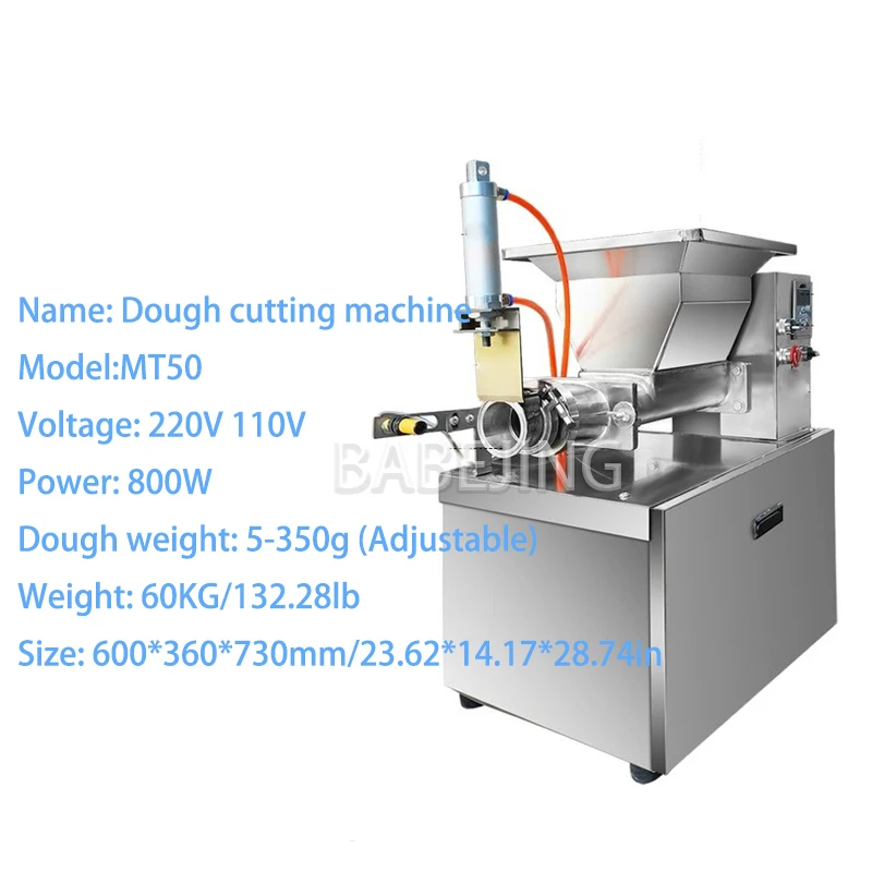 BABEJING Multifunktionaler Teigschneider, elektrische kommerzielle hochwertige Mantou kleine Teigformmaschine