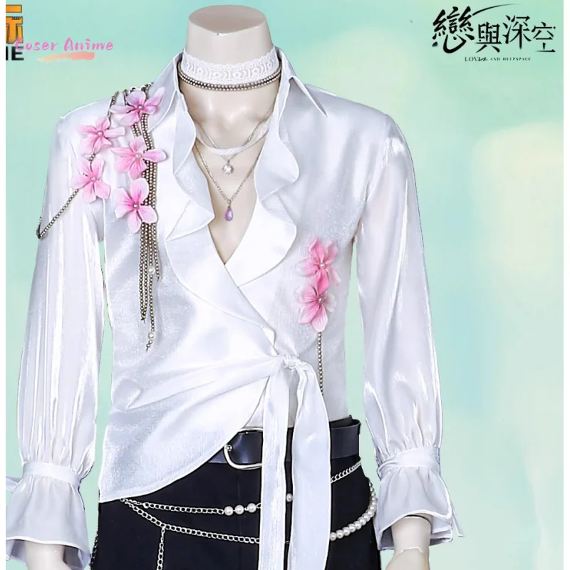 Amore e spazio profondo Zayne Costume Cosplay Camicia a fiori Pantaloni profumati Possessione Uniforme Festa di Halloween Donna Uomo Puntelli iCoser