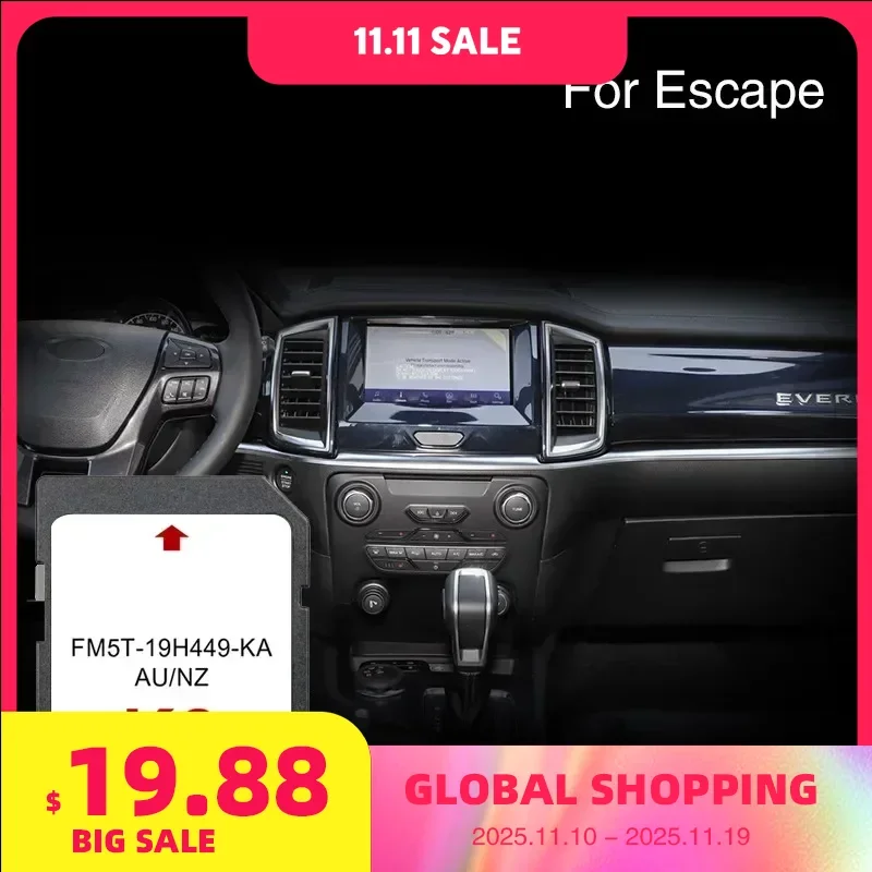 لفورد إسكيب 2013 بطاقة SD Smiost نسخة تحديث تغيير CID Naving GPS الملاحة غطاء بطاقة البلد AUS NZ #1