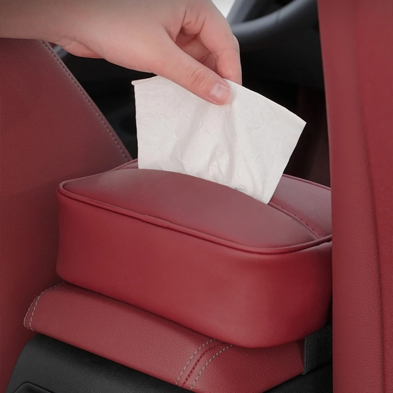 Car Interior Tissue Storage Bag Accessories Toilet Paper Organizer For Renault Clio Koleos Megane Espace QM6 Kadjar Captur