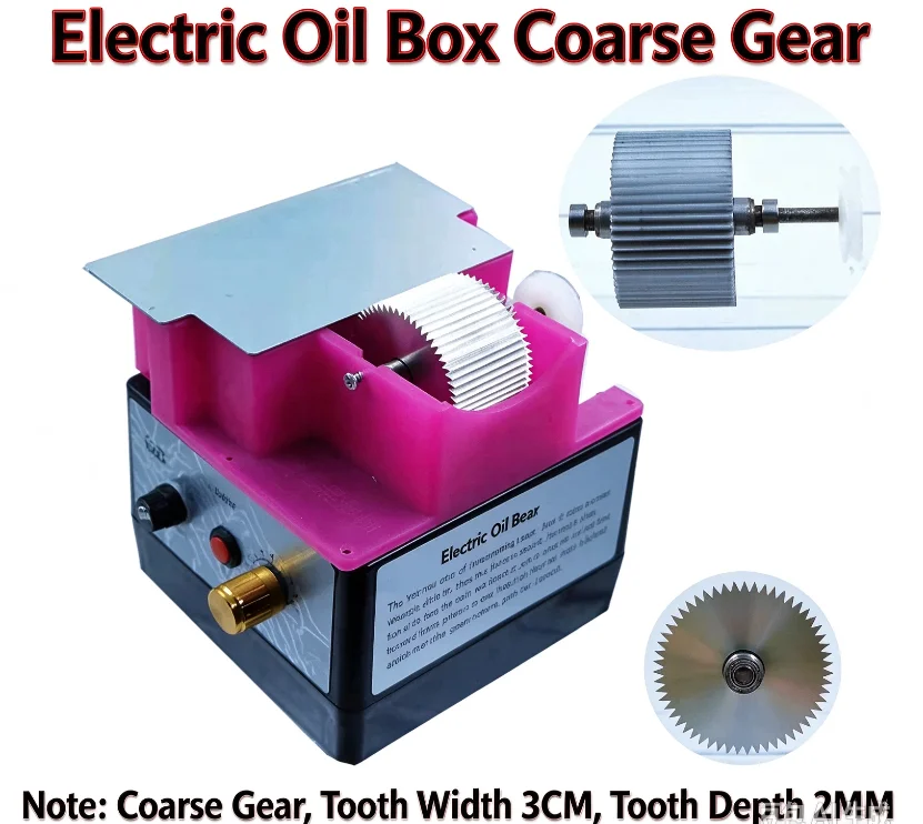 DIY Tools 220V Electric Oil Edge Box Paint Applicator Leather Oil Paint Edge Men Wallet Making Belt Repairman Edge Stain