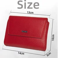 VICKAWEB Magnetic Wallet Women Short Genuine Leather Wallets Fashion Alligator Hasp Wallet Female Small Woman Wallets And Purses - Image 2