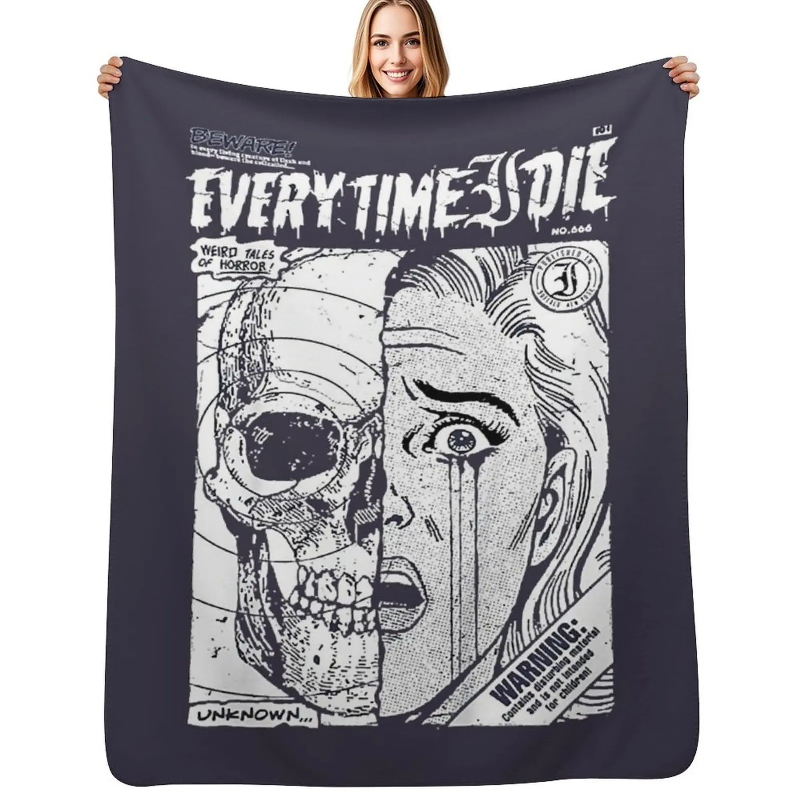 Secret Every Time I Die Retro Vintage Throw Blanket Stylish Couch Blanket for Home Living Room