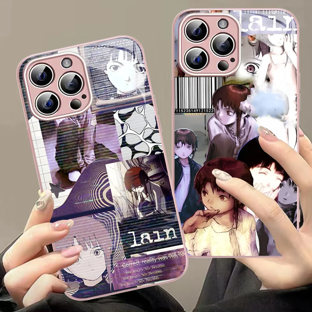 Serial Experiments Lain Anime Phone Case For iPhone 14 13 12 Mini 11 Pro XS Max X XR 14 Plus Tempered Glass Cover