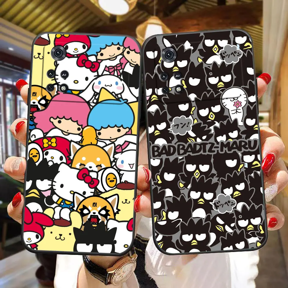 Cute Crow Cartoon B-Badtz Maru Phone Case For Xiaomi 10T 11 11T 12T 13 13T 14 Poco X5 X4 X3 M6 M5 M4 M3 F6 F5 F4 F3 GT NFC Case