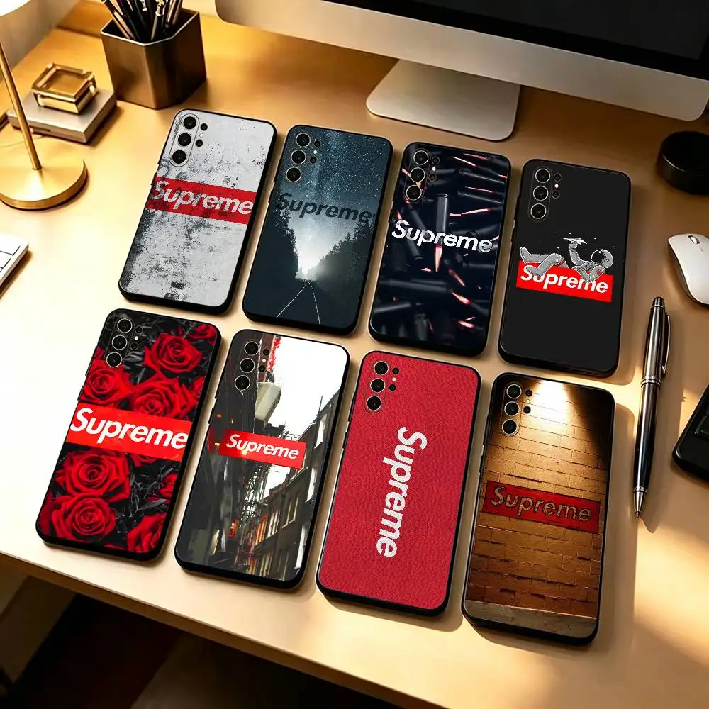 Fashion Cool S-Supre mes  Basic Phone Case For Samsung S26,25,24,21,22,20,10,9,8,7,Ultra,Plus, Fe, Lite Cover